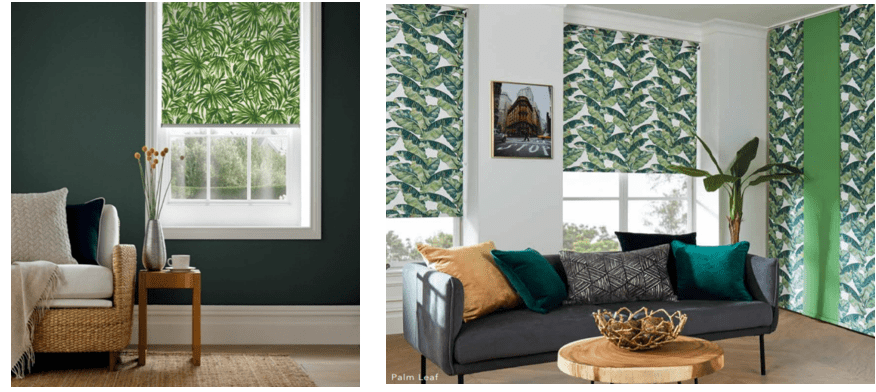 Leaves roller blind