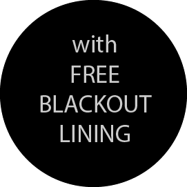 Free blackout lining on all roman blinds